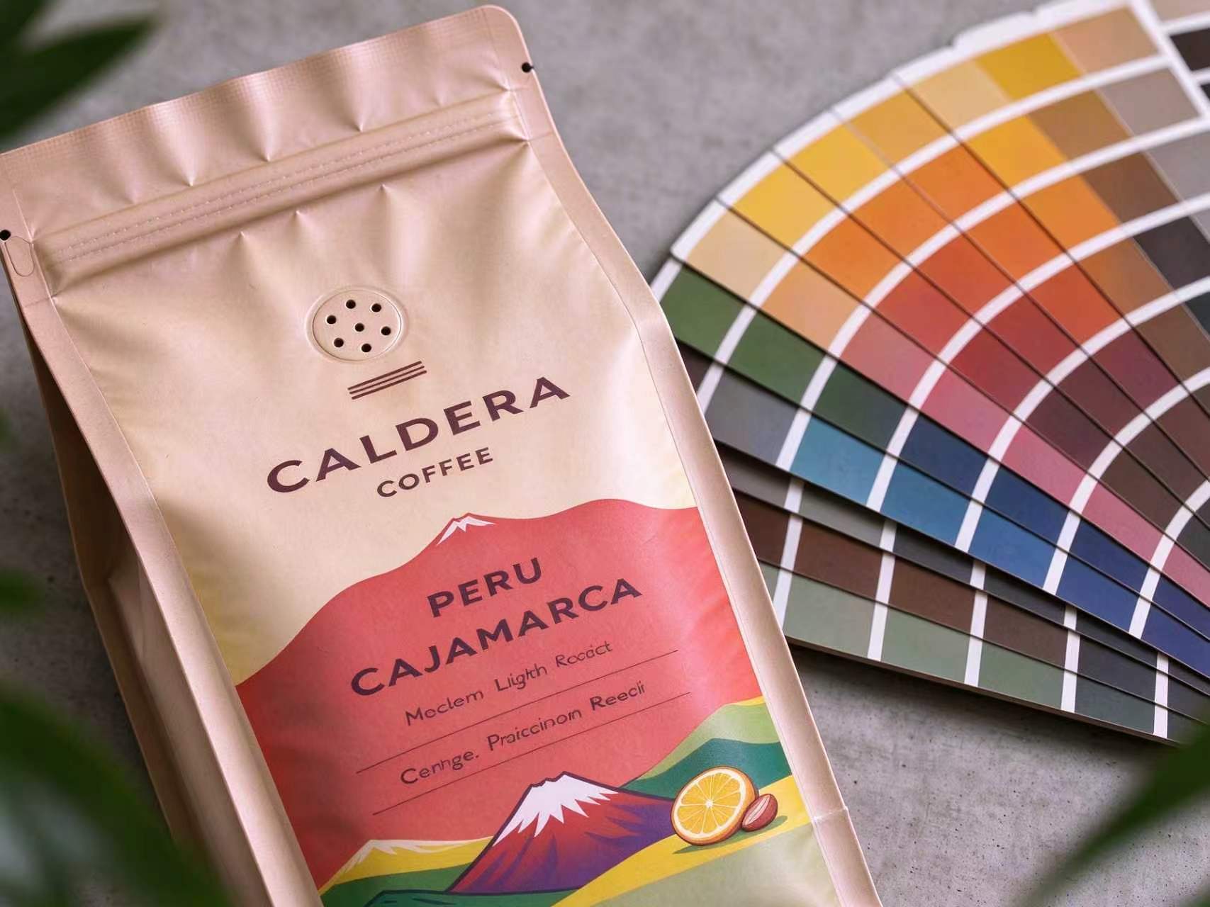 Custom printed coffee bag